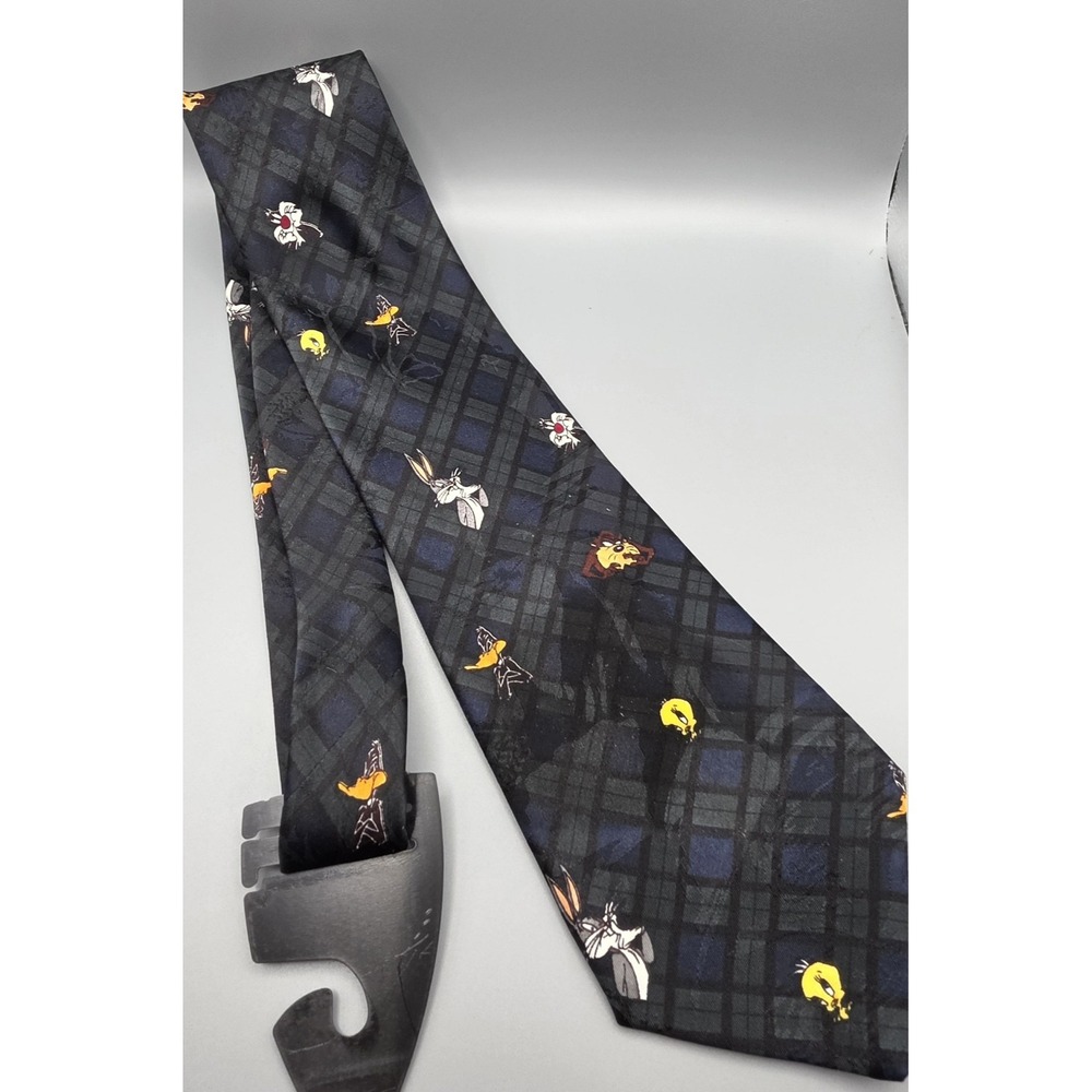 Vintage 1993 Looney Tunes Mania Tie Bugs Bunny Tweety Taz Daffy Warner Bros
